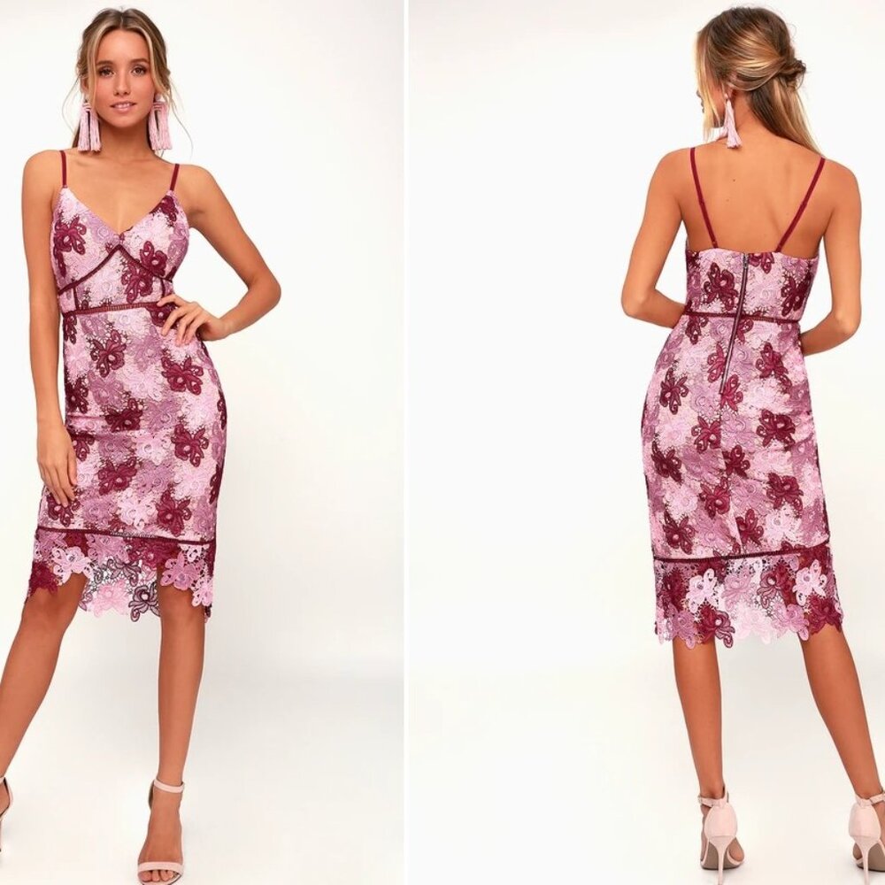 LULU'S ENDLESS ELEGANCE LACE DRESS